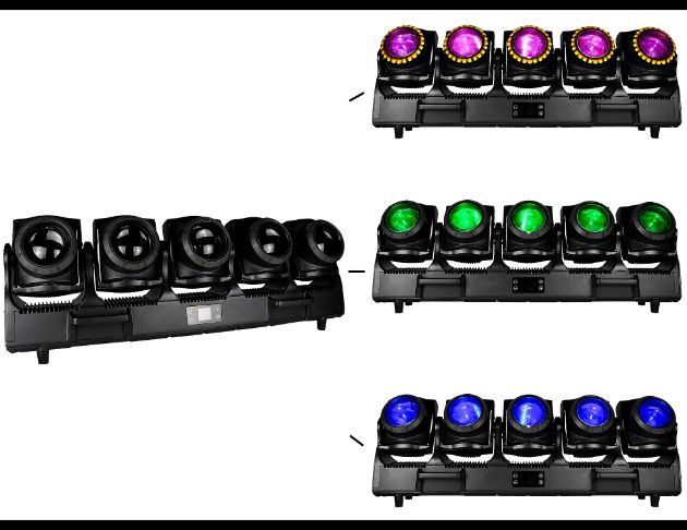 5*120W龍捲風搖頭燈 - 防水